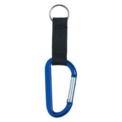 Carabiner 8mm with Strap and Split Ring - 3 in - product view 2
