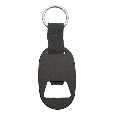 Bottle Opener Keychain Metal Tag Style - 1.375 x 3.75 in - product view 2