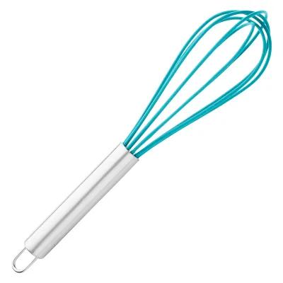 Stainless Steel Whisk with Rubber Handle - 10 in - product view 2