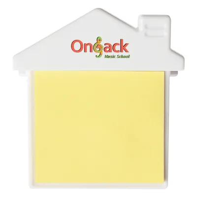 House Clip with Sticky Notes and Magnet - 3 in