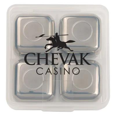 Stainless Steel Ice Cubes In Case - product view 1