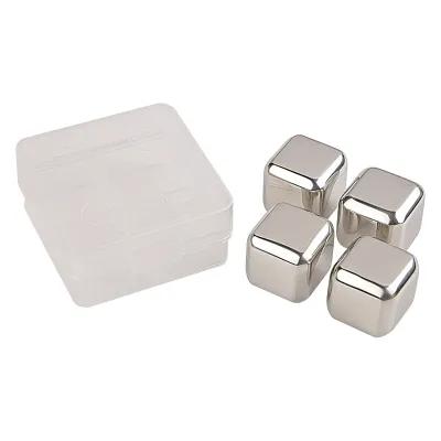 Stainless Steel Ice Cubes with Storage Case (4 Pack) - product view 4