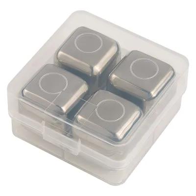 Stainless Steel Ice Cubes with Storage Case (4 Pack) - product view 6