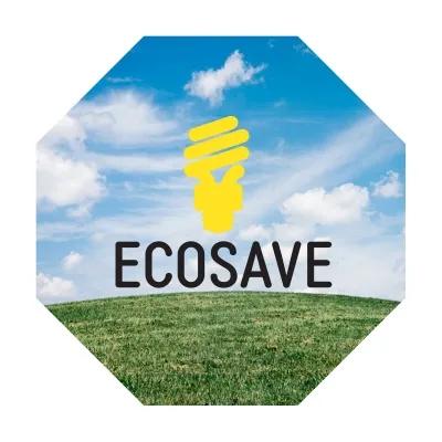 Octagon Paper Coaster Full Color Laminated - 3.75 in