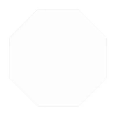 Octagon Paper Coaster Full Color Laminated - 3.75 in - product view 1