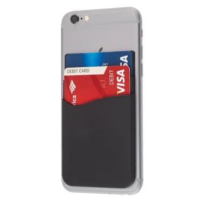 Phone Wallet Silicone Dual Pocket Adhesive - 2.25 x 3.9 in - product view 3