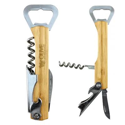 Bamboo Waiter's Knife 4-in-1 Multi-Tool Opener - 5.25 in