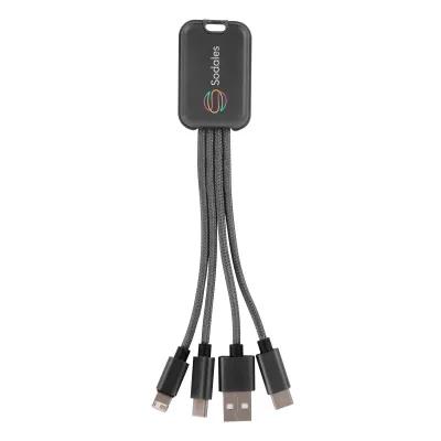 Charging Cable 4-in-1 Aluminum Multi-Device - 6.5 in - product view 2