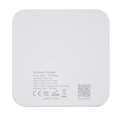 Wireless Charging Pad USB Hub 2-Port 15W - 3.25 in - product view 8