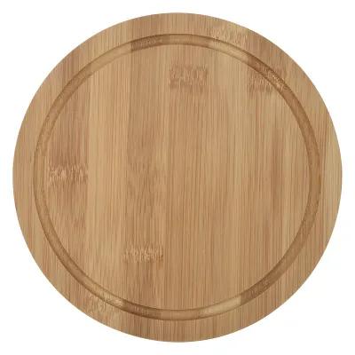 Cheese Server Kit Bamboo 3-Piece Round - 7.25 in - product view 5