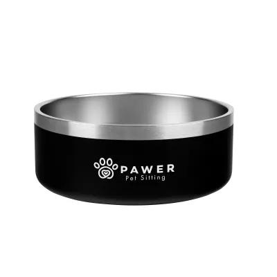 Pet Bowl Stainless Steel Double Wall Non-Slip - 40 oz
