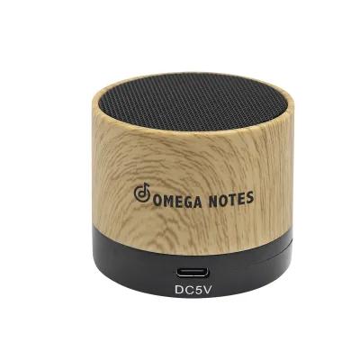 Wood Grain Wireless Speaker with Type-C - 2.25 in - product view 3