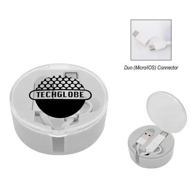 3-in-1 Retractable Charging Cable - 2.31 in Diameter