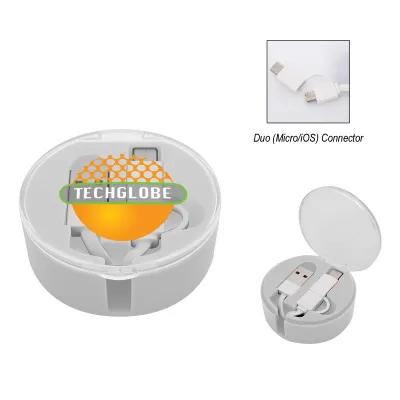 3-in-1 Retractable Charging Cable - 2.31 in Diameter - product view 3