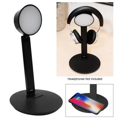 Vanity Light Wireless Charger with Headphone Stand - 12.5 in - product view 2