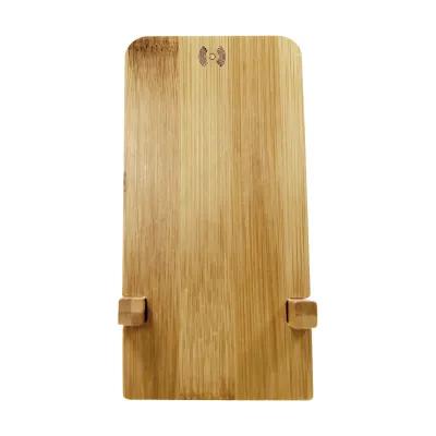 Bamboo Wireless Charger Phone Stand Easel Design - 5.75 in - product view 2