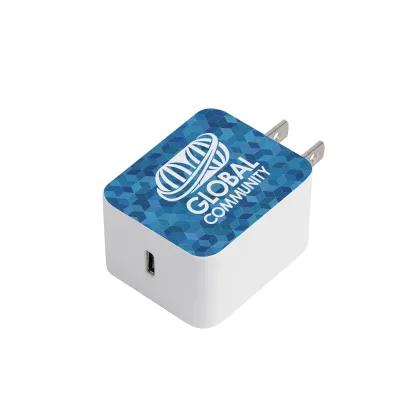 UL Listed 20W Type-C Wall Adapter - 2⅓ x 1½ in