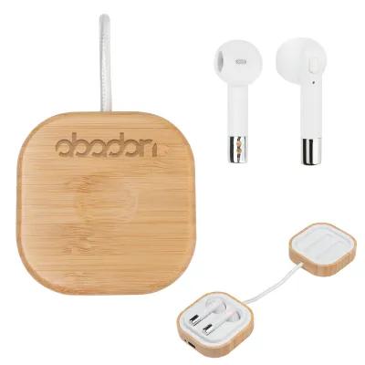 Bamboo Wireless Earbuds with Watch Charger - product view 1