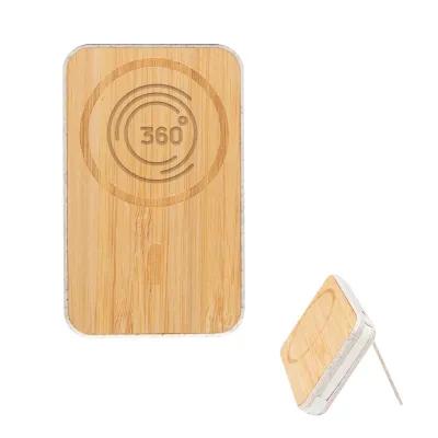 MagSafe Bamboo Wireless Power Bank - 5000 mAh - product view 2