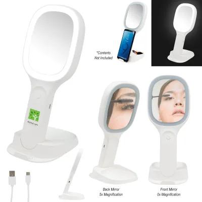 LED Mirror with Wireless Charger - 5¾ x 10 in