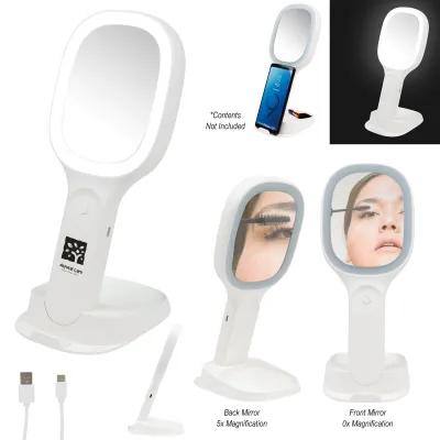 LED Mirror with Wireless Charger - 5¾ x 10 in - product view 3