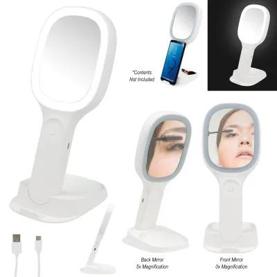 LED Mirror with Wireless Charger - 5¾ x 10 in - product view 4