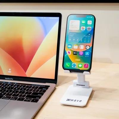 Phone Stand Recycled ABS Adjustable - 2.5 x 4 in - product view 5