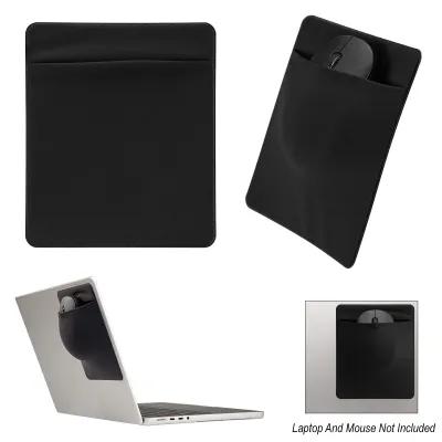 Mouse Pouch Lycra Adhesive Laptop Storage - product view 1