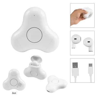 Bluetooth Fidget Spinner Earbuds - 2.5 x 2.5 in - product view 1