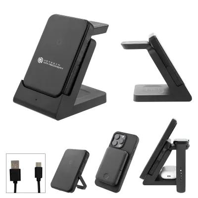 Magnetic Wireless Power Bank with Watch Dock - 5000 mAh - product view 7