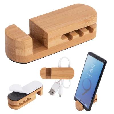 Bamboo Desktop Cable Organizer Adhesive - 2.75 x 1 in - product view 2