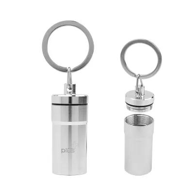 Aluminum Pill Holder Keychain - 1.5 in Diameter - product view 5