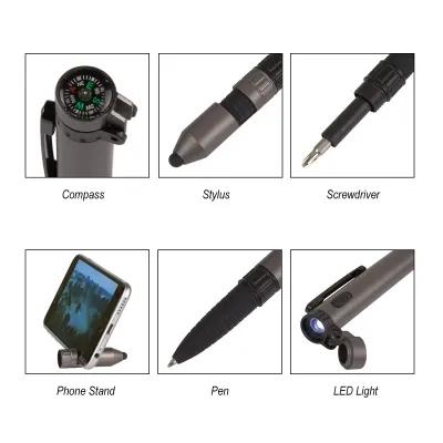Multi-Tool Pen with LED Light and Stylus - 5.75 in - product view 11
