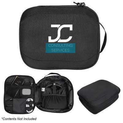 Tech Travel Pouch Recycled Polyester - 8 x 10 x 3 in