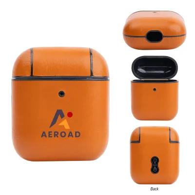 Leather AirPods Charging Case - 2 x 2.25 x 1 in - product view 2