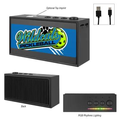 Bluetooth Speaker Light Up Recycled ABS - 4.5 in