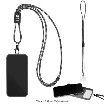 Phone Lanyard with Tether Patch - Adjustable