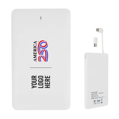 America250 Power Bank 3-in-1 Slim - 4000 mAh