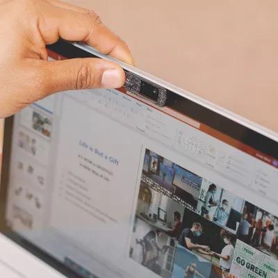 Security Webcam Cover with Sliding Privacy Shield - 1.5 x 0.6 in - product view 3