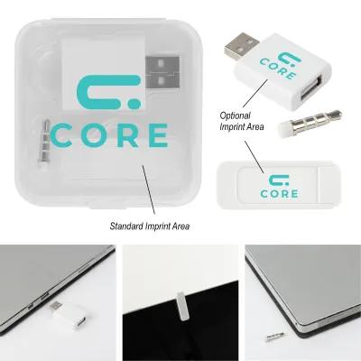 Powerstick Data Blocker Privacy Kit with Case - 2.5 x 2.5 in - product view 3