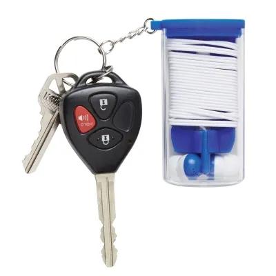Wired Earbuds Keychain with Cord Organizer Silicone Case - 3 x 1.75 in