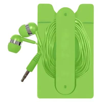 Phone Wallet with Wired Earbuds Adhesive Stand - 2.25 x 3.75 in - product view 5