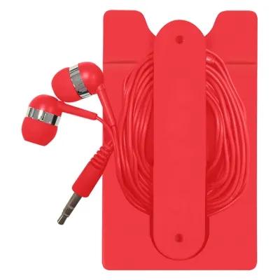Phone Wallet with Wired Earbuds Adhesive Stand - 2.25 x 3.75 in - product view 11