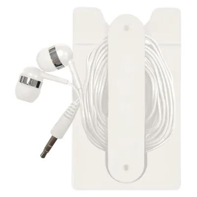 Phone Wallet with Wired Earbuds Adhesive Stand - 2.25 x 3.75 in - product view 14