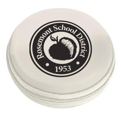 Travel Case Round Electronics Zippered - 3 in Diameter - product view 3