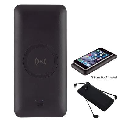 5-in-1 Wireless Power Bank with Built-in Cables - 5000 mAh - product view 3