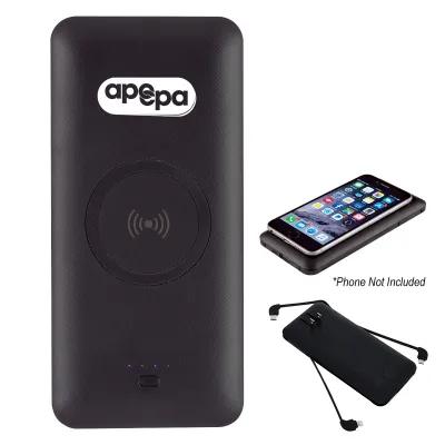5-in-1 Wireless Power Bank with Built-in Cables - 5000 mAh - product view 4