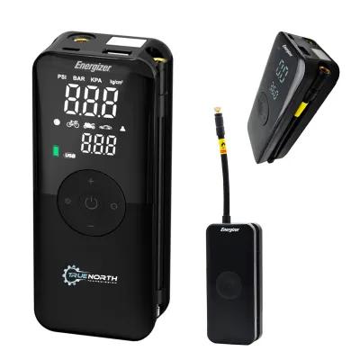 Electric Tire Pump and Power Bank with LCD Display - 2.75 x 6.25 in