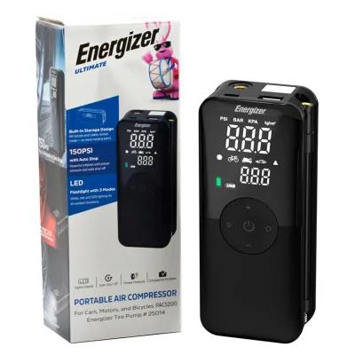 Electric Tire Pump and Power Bank with LCD Display - 2.75 x 6.25 in - product view 3