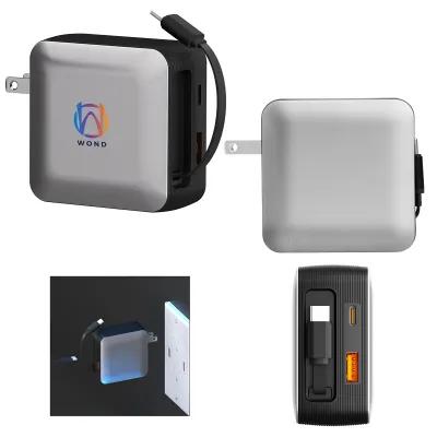 Wall Charger 65W Multi-Port GaN - 2.5 x 2.5 x 1.25 in - product view 2